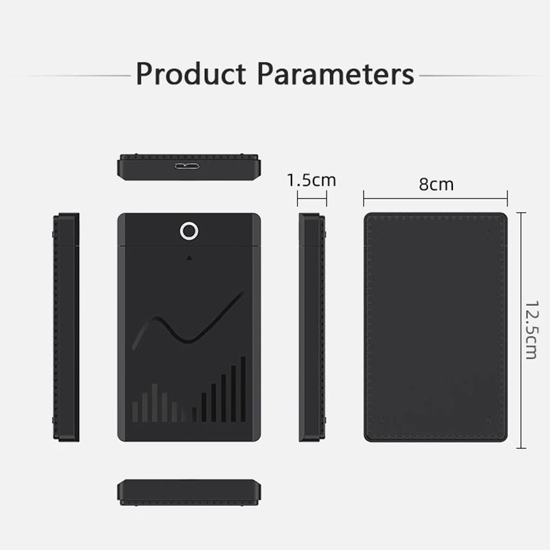 UTHAI Caja SSD sin herramientas de 2,5 pulgadas USB 3,0/3,1/2,0 tipo C Caja de unidad de estado sólido externa para portátil para expansión de almacenamiento - imagen 4