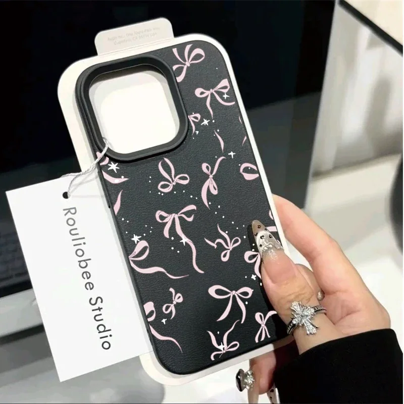 Funda bonita con lazo de estrella para Samsung Galaxy A07 A06 A05 05S A04 A04E A55 A36 A26 A16 A15 A14 A54 A34 A53 A52 A35 A23 A24 M55 M56 M15 - imagen 4