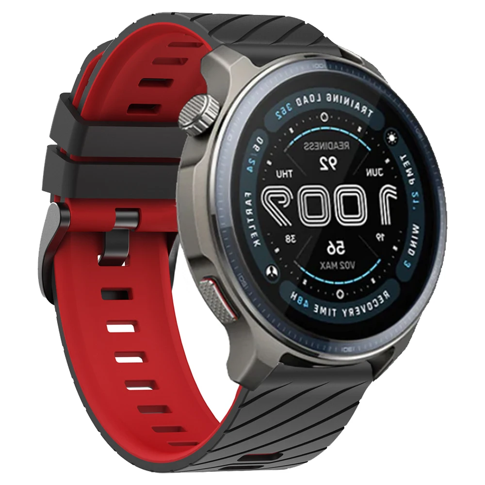 Correa de silicona de 22mm para pulsera Huami Amazfit BALANCE 2 para Amazfit Bip 6 5/GTR 4 3 Pro 2e/Stratos/Cheetah Pro