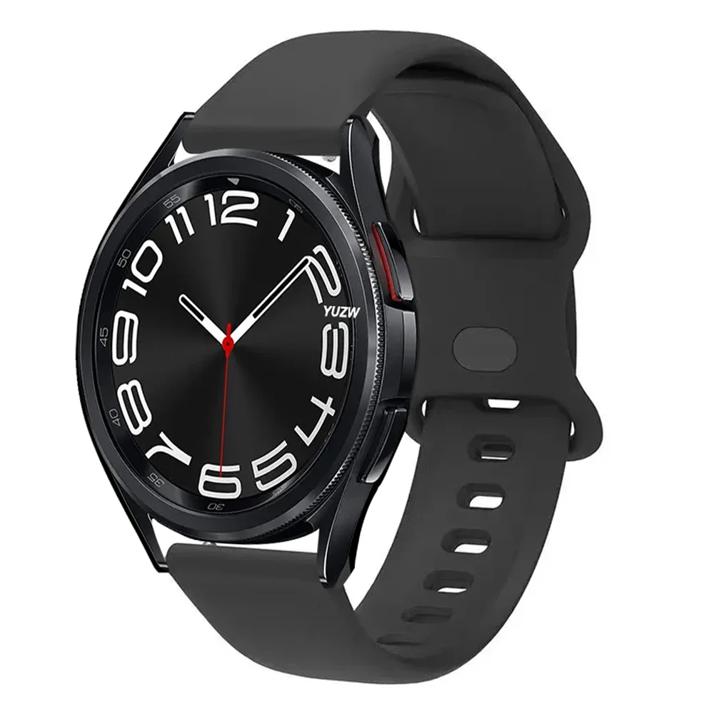 Correa de silicona de 20mm y 22mm para Samsung Galaxy Watch Active 2, 3/4/5 Pro, 45mm, 40mm, 44mm, pulsera S3, correa de reloj Galaxy Watch 6 - imagen 3