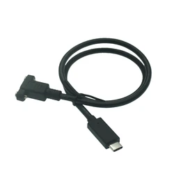 Cable Alargador USB-C Macho a Hembra con Conector de Bloqueo