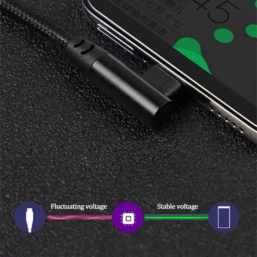 1/3/5 Uds 90 grados 0,3 m/1m/2m 60W3A cargador rápido 90 grados USB tipo C a USB C Cable conector de Cable PD - imagen 5