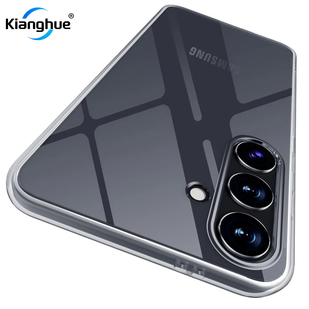 Funda suave de silicona ultrafina para Samsung Galaxy S24 S23 FE S22 funda trasera Ultra transparente para Samsung S24 + S 23 22 24 Plus TPU