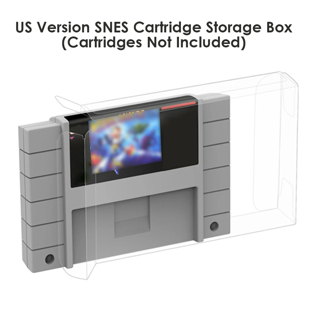 Protector de PVC para caja de cartuchos antiarañazos, caja transparente de 10 piezas para cartuchos con Protector de caja de juego, 10 Uds.