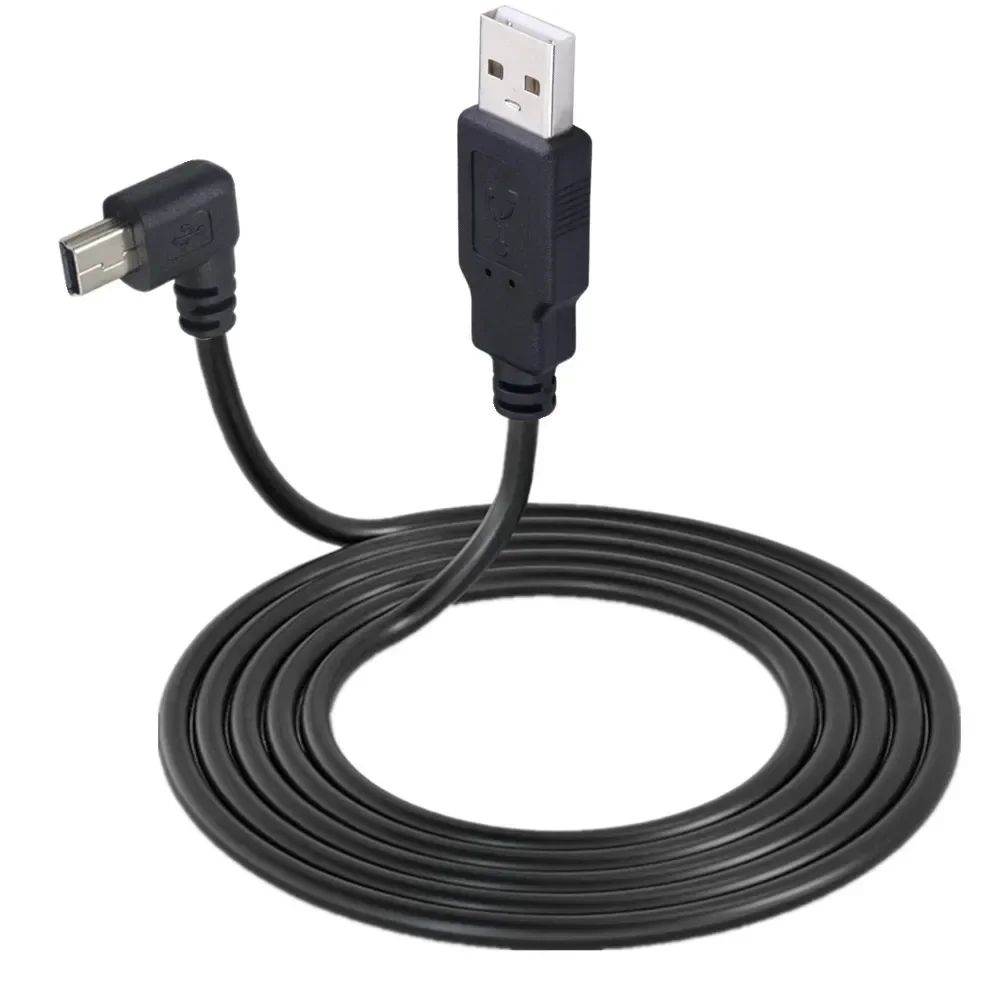 Cable de datos USB A macho A Mini USB B 5 pines macho 90 grados arriba/abajo/Izquierda/ángulo derecho adaptador de sincronización de carga 0,25 M 0,5 M 1,5 M 3M 5M - imagen 4