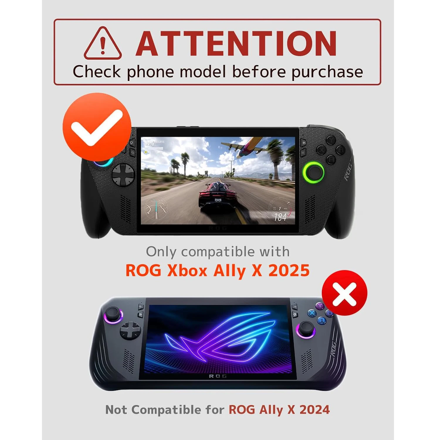 Funda protectora de TPU para consola ASUS ROG Xbox Ally X, cubierta antiarañazos a prueba de golpes, carcasa de piel con soporte, accesorios para juegos - imagen 2