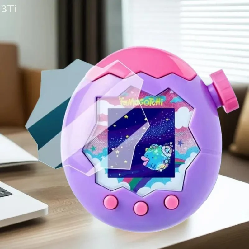 Funda protectora de pantalla completa para accesorios de juegos Tamagotchi Paradise en amarillo transparente - imagen 2