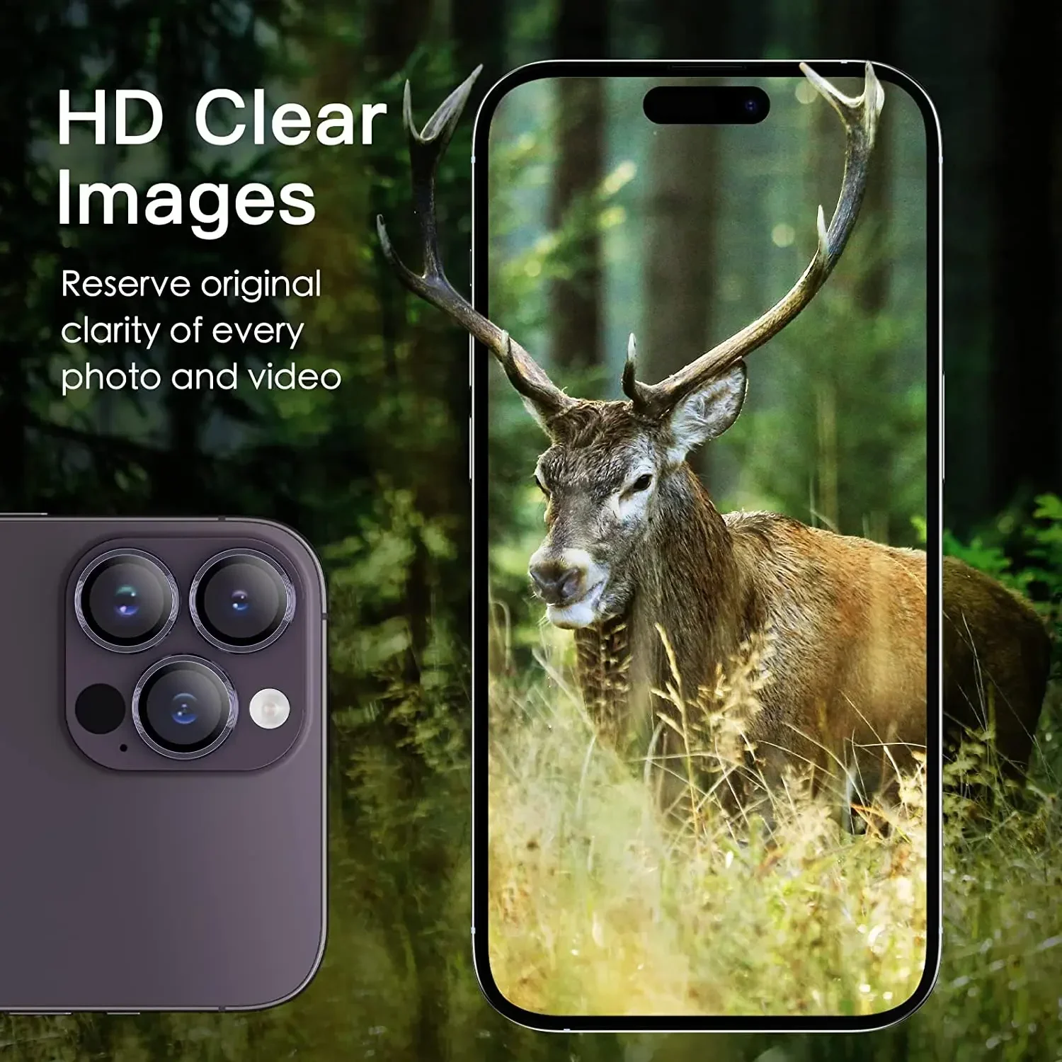 Protector de lente de cámara de color morado oscuro para IPhone 14 Pro Max Plus 13 12 11 14Pro IPhone14 13Pro 12Pro accesorio de película de protección de vidrio - imagen 5