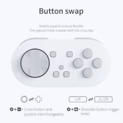 LinYuvo Mini controlador inalámbrico para Switch&Lite&OLED, Windows, Android y MacOS con luces LED KS54
