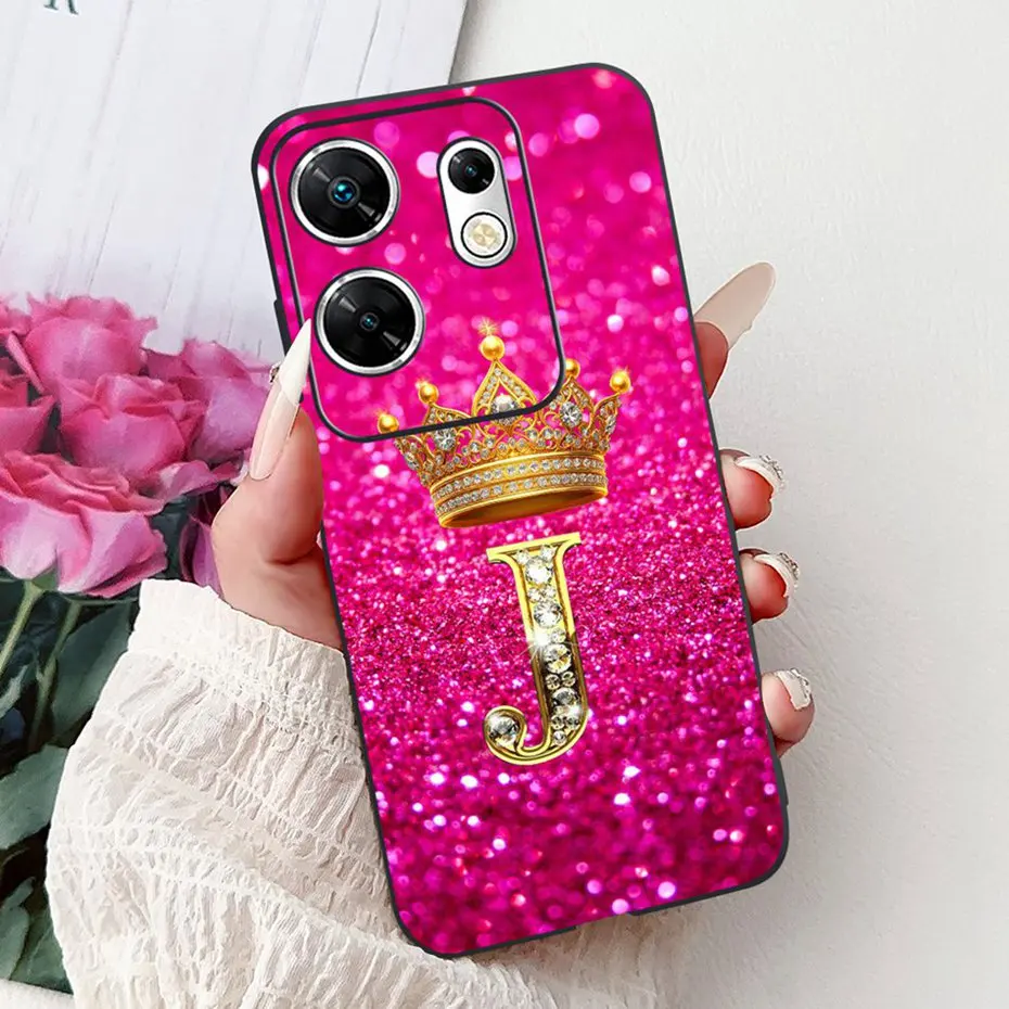 Funda de teléfono con letras a la moda para Infinix Zero 30 4G 5G, fundas de silicona negras de TPU suave para Infinix Zero30 X6731 X6731B - imagen 3