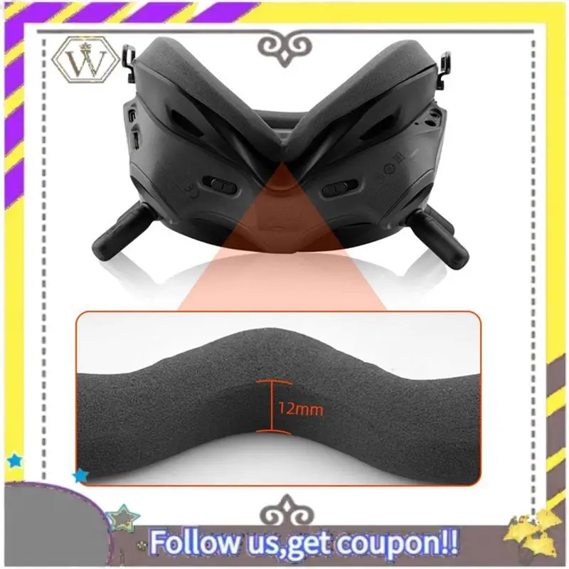 Nuevas gafas voladoras V2, cojín para máscara, esponja cruzada para ocular, cubierta protectora antideslizante, piezas de repuesto, accesorios - imagen 2