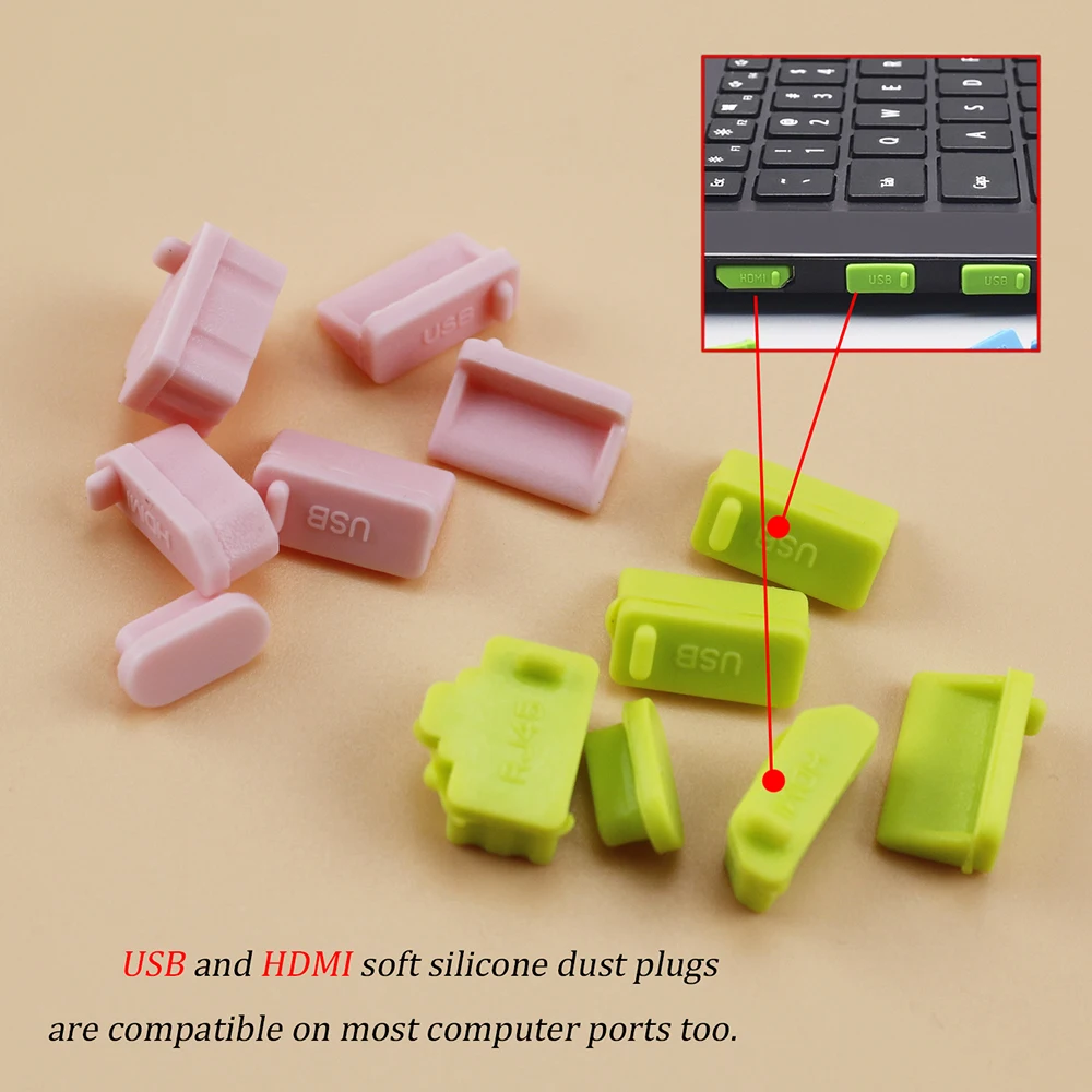 1 Juego de tapones antipolvo de silicona interfaz USB HDMI tapa antipolvo tapón de orificio para PS5 PS4/PlayStation 3 tapón de cubierta de consola de juegos - imagen 3