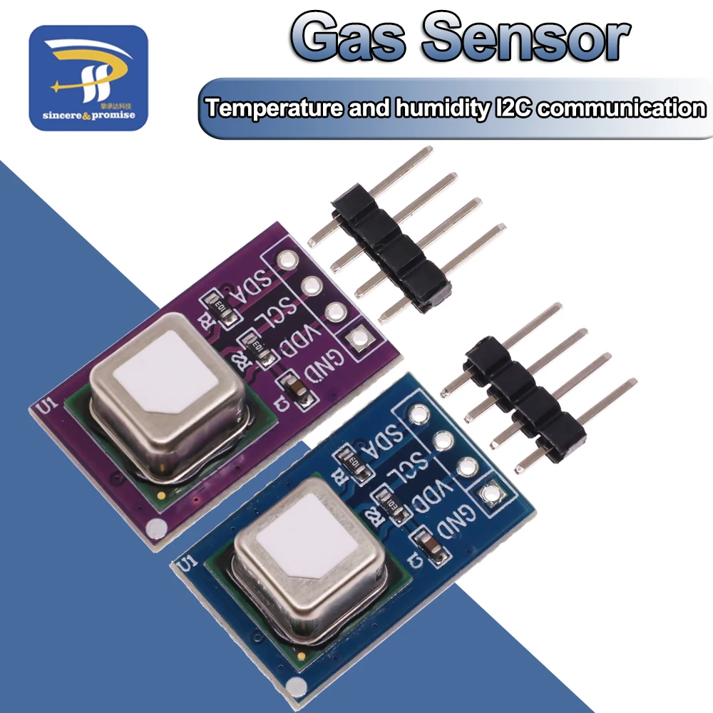 Módulo de Sensor de Gas SCD40 SCD41, detecta CO2, dióxido de carbono, temperatura y humedad en un Sensor, comunicación I2C