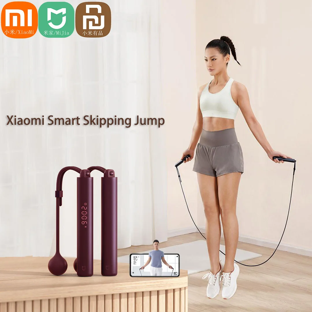 Xiaomi Mijia-cuerda para saltar inteligente, contador Digital Mi Fit, Control por aplicación, cálculo de calorías, cuerda para saltar, equipo deportivo para Fitness - imagen 2