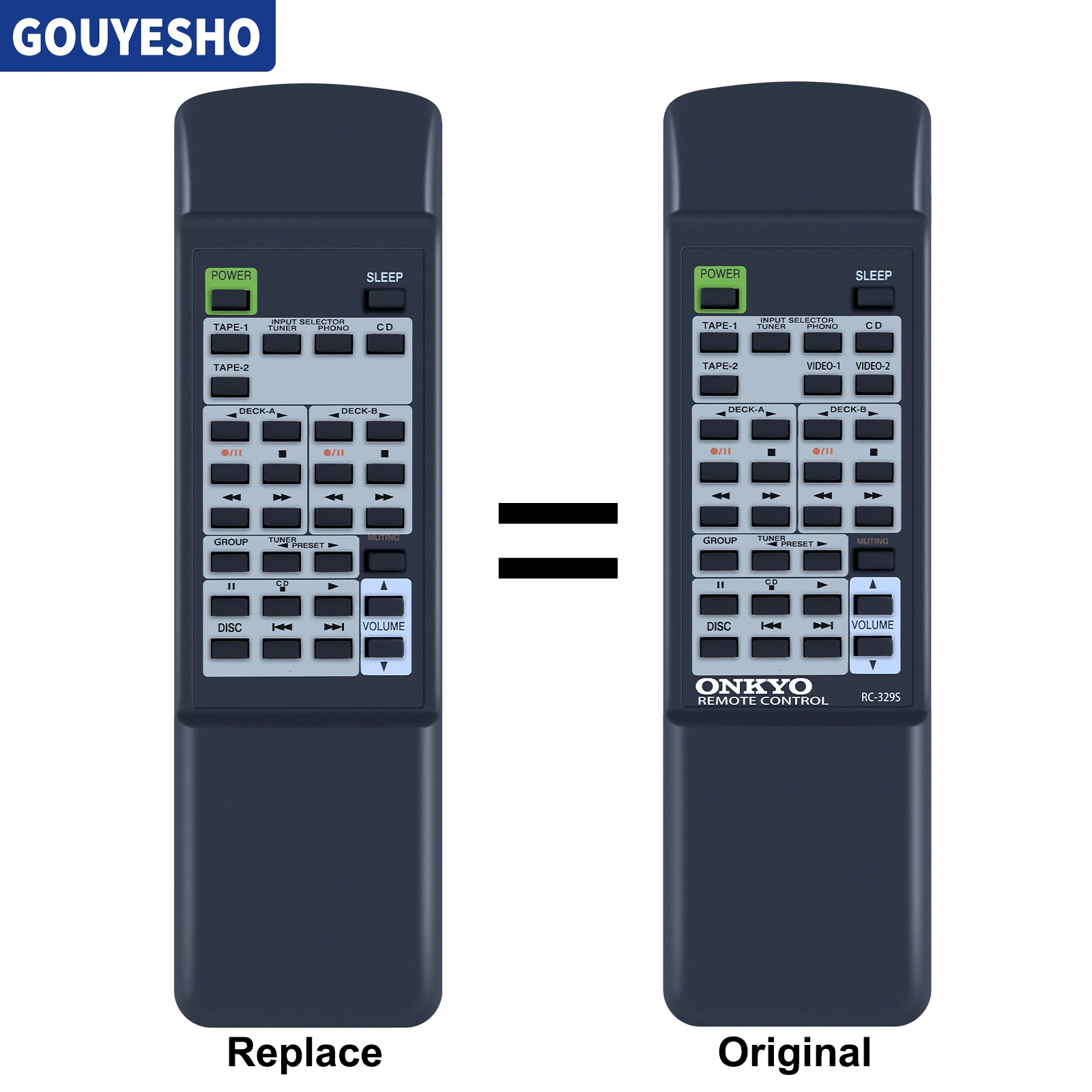 Mando a distancia para ONKYO RC-329S, A9310, A9711, AFV240, ARV401, ASV210, ASV602, ASV620, TXS8511, TX8511, nuevo
