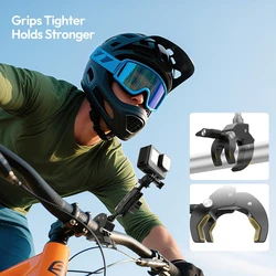 Abrazadera de montaje en riel de bicicleta Ulanzi R105 360 °   Perilla ajustable con soporte de 1/4" para luz de fotografía de monitor de cámara de acción Insta360