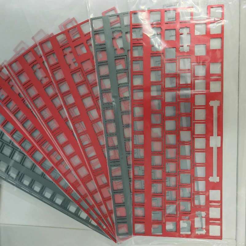 Placa de posicionamiento de teclado PMO Wave75 personalizada Fr4 Pom Pc Pp fibra de carbono ánodo de latón PCB de aluminio accesorios de diseño para jugadores Diy - imagen 2