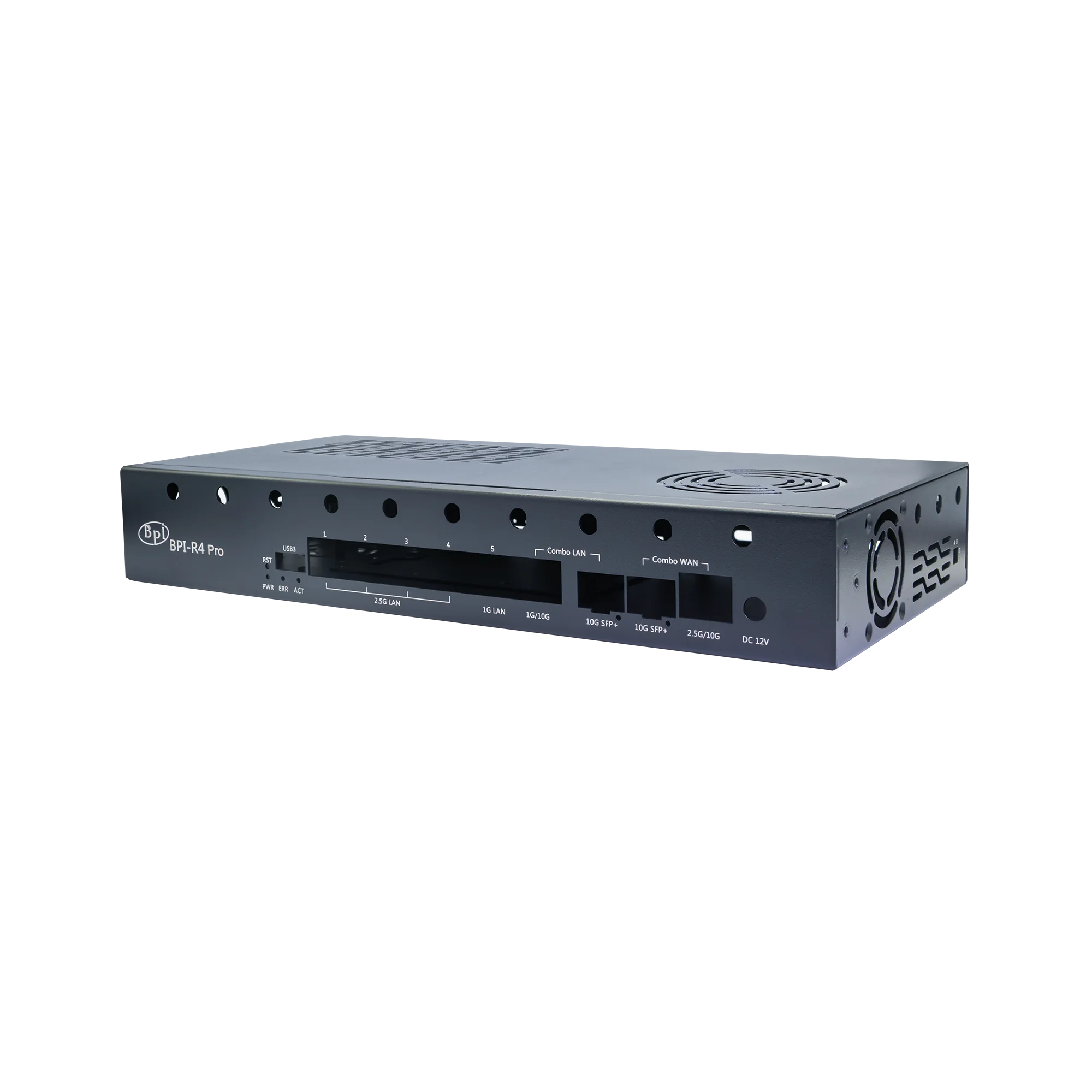 Banana Pi BPI-R4 PRO Caja metálica Carcasa de hierro Compatible con accesorios BPI-R4 PRO - imagen 3