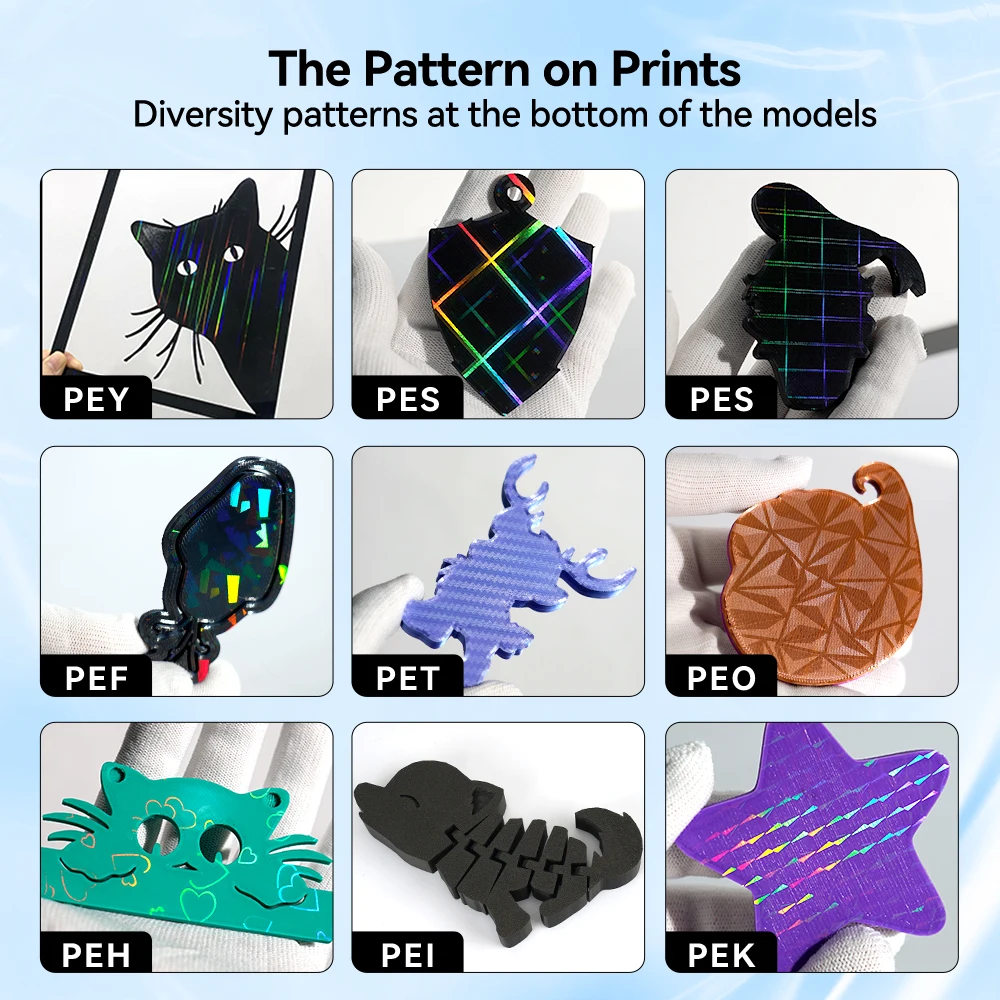 256x268 para Anycubic Kobra 3 Combo placa de construcción hoja de acero de resorte PEO PET PEY hoja de doble cara Anycubic Kobra 3 placa de construcción - imagen 3