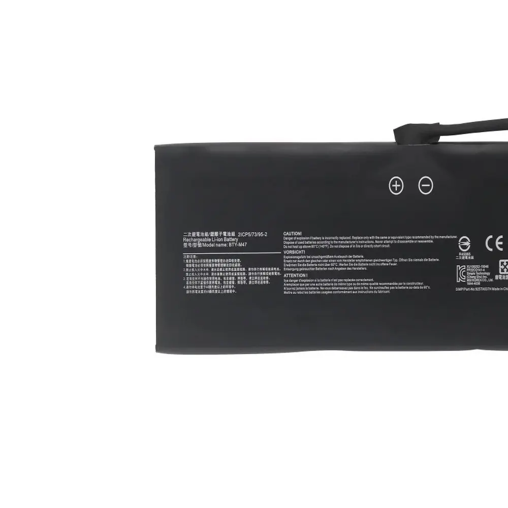 7,6 V 8060mAh BTY-M47 batería del ordenador portátil para MSI GS40 GS43 GS43VR 6RE GS40 6QE 2ICP5/73/95-2 MS-14A3 MS-14A1Series - imagen 2