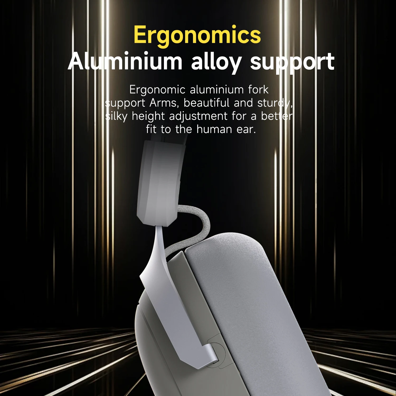 Auriculares Ajazz AHM08 MAX, auriculares inalámbricos Bluetooth de tres modos para juegos, auriculares de baja latencia, juegos de deportes electrónicos adecuados para PC - imagen 2