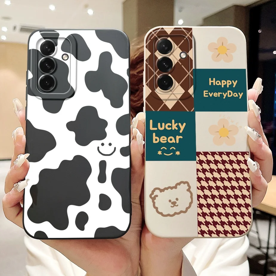 Para Samsung Galaxy A56 funda A16 A26 A36 arte de lujo pintado cubierta suave TPU funda de teléfono para Samsung A56 A 16 26 Galaxy A36 5G Shell - imagen 3