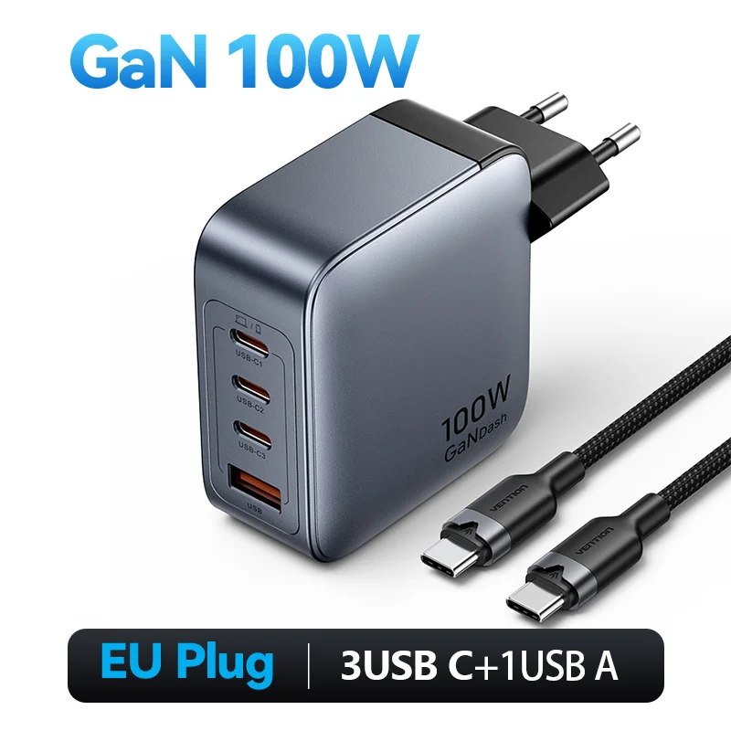 4 Ports GaN 100W EU