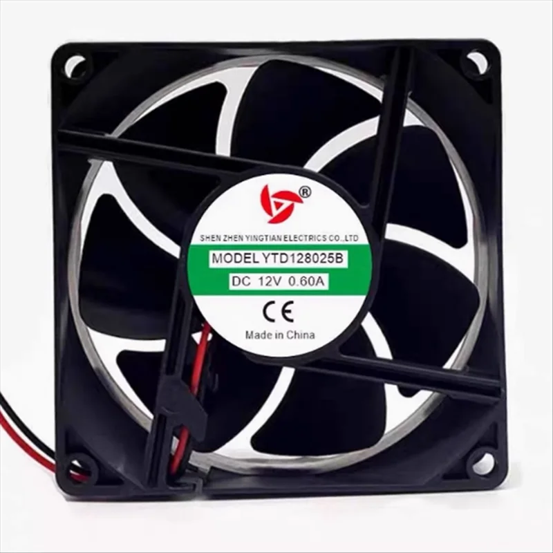 (1 unidad) YTD128025B 12V 0.60A 8CM 8025 ventilador de refrigeración