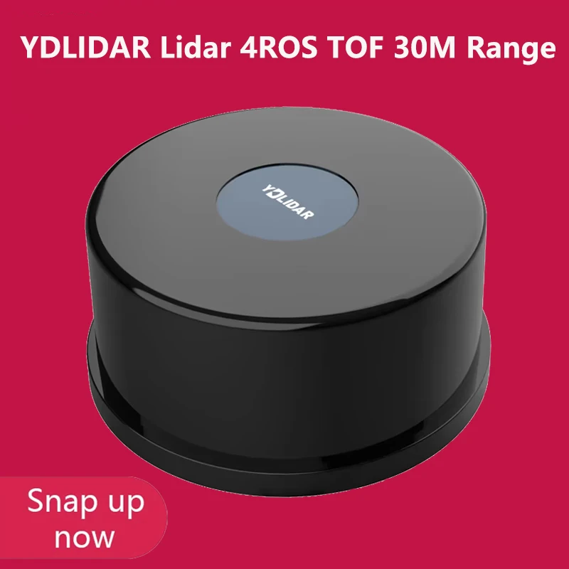 YDLIDAR-Lidar 4ROS TOF 30M Range 100KLux, mapeo antideslumbrante de alta precisión, impermeable, a prueba de polvo, para ROS ROS2, Raspberry Pi Jetson