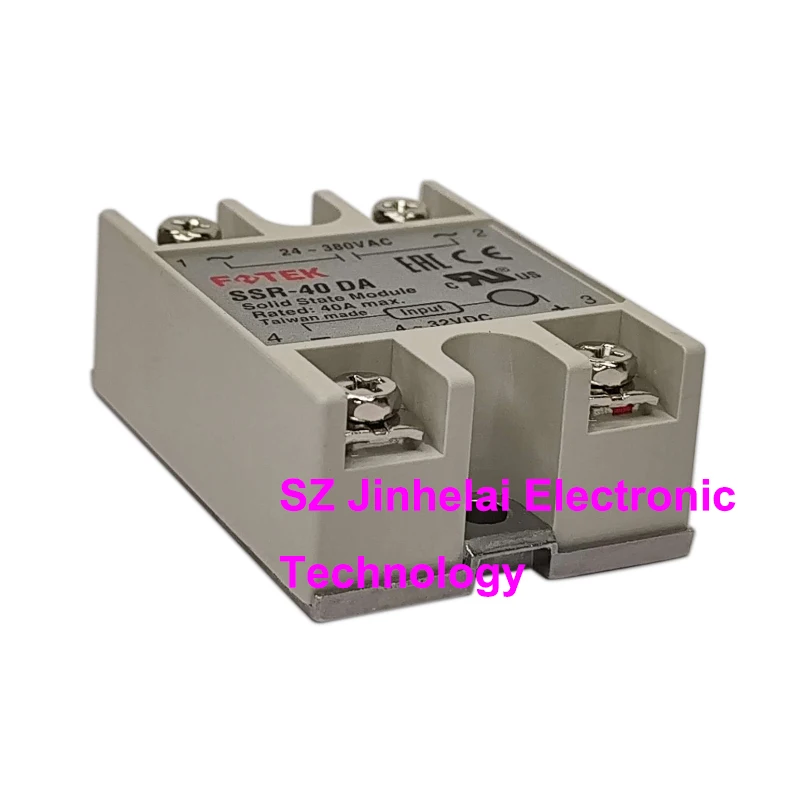 100% nuevo y original SSR-40DA FOTEK RELÉ DE ESTADO SOLIDO 4-32VDC 24-380VAC 40A - imagen 3