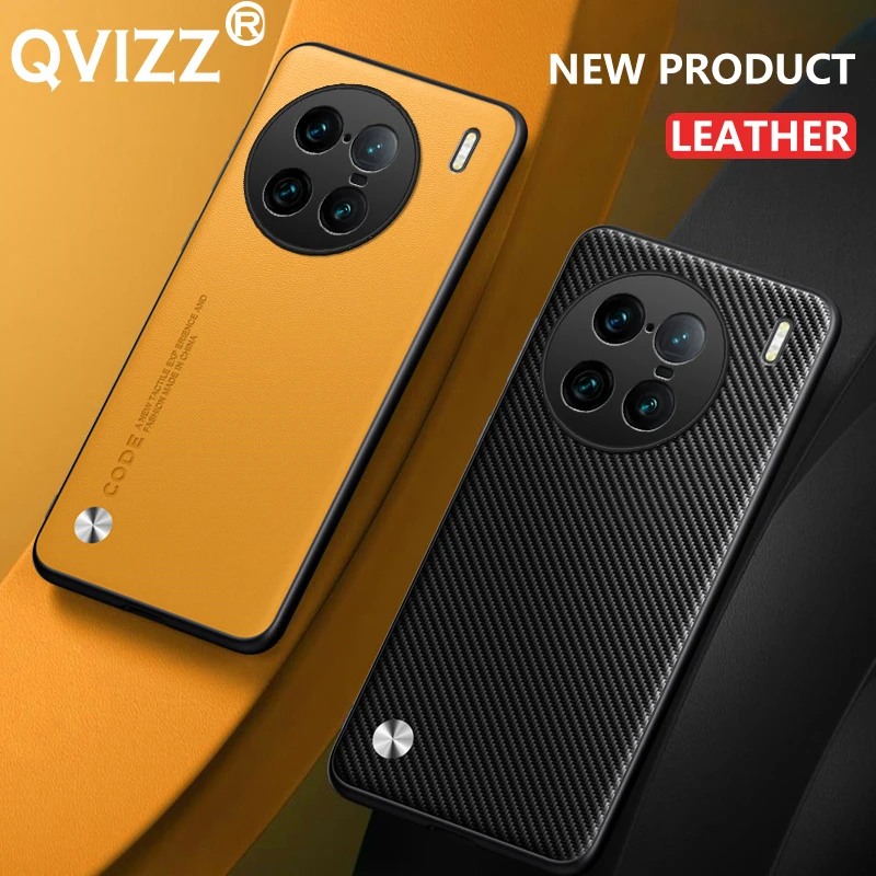 Funda de cuero de lujo para Vivo X90 Pro + Plus, armadura a prueba de golpes, bordes suaves, tapa dura del teléfono VivoX90Pro + Plus X90Pro X90ProPlus - imagen 2