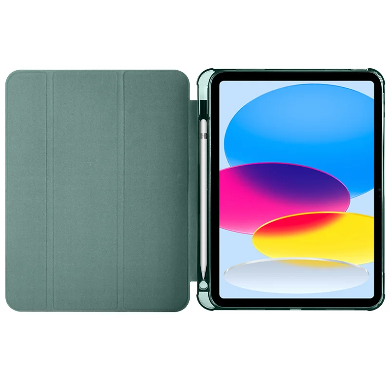 For iPad 10th Generation Case with Pencil Holder Soft Smart Cover For iPad 10.9 inch 2022 10th 9th 8th 7th Gen 10.2 Tablet Case - imagen 3
