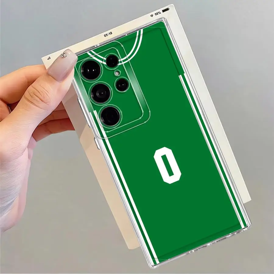 Funda de diseño Digital de baloncesto para Samsung Galaxy S10 Plus S23 S25 Ultra S24 FE Note 10 20 Ultra S21 S20 S22 transparente suave - imagen 3