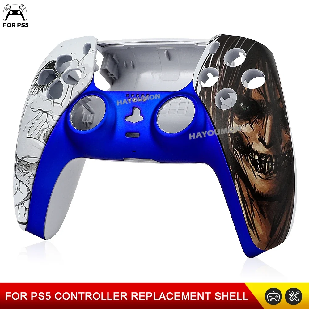 Nueva carcasa de repuesto para panel táctil para controlador PS5, carcasa BDM-010/020/030/040/050, cubierta trasera frontal para mando de Ps5 Faceplat - imagen 5