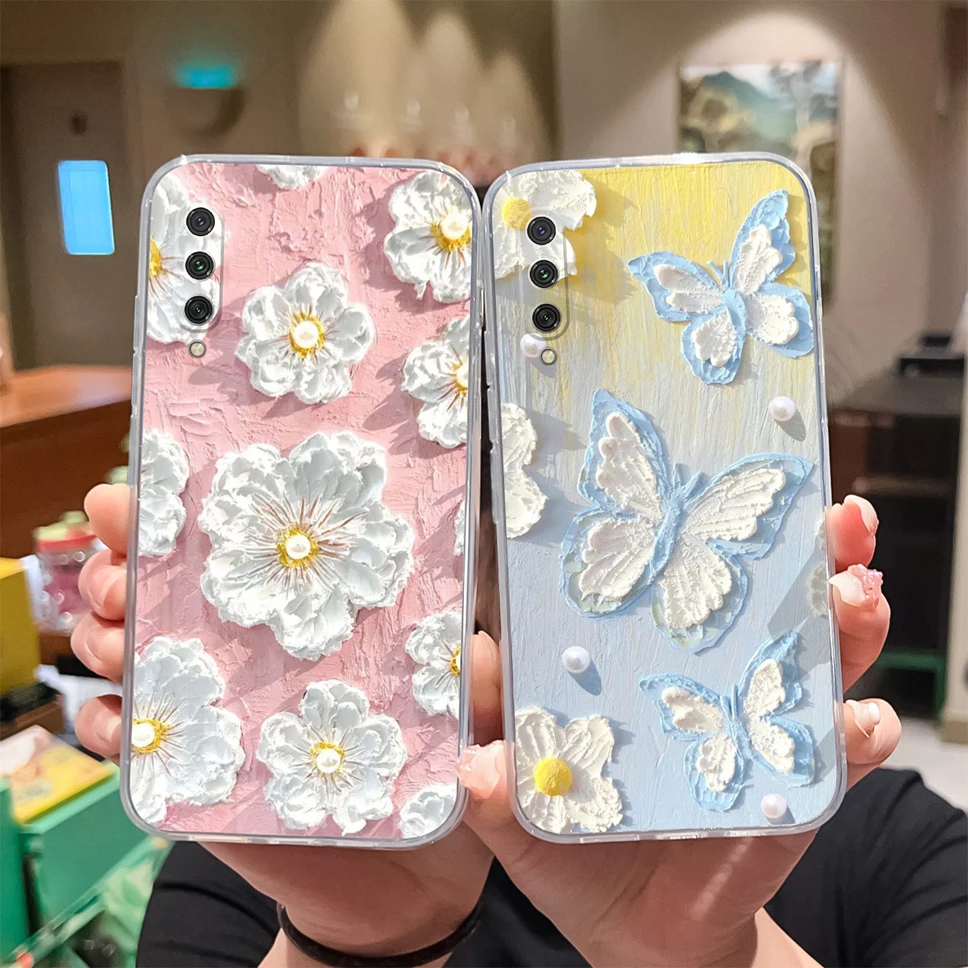 Para Xiaomi Mi CC9 Pro CC9E / Mi A3 Lite funda de teléfono encantadora funda de silicona transparente de TPU suave de dibujos animados para Xiaomi CC 9/A 3Lite parachoques - imagen 5