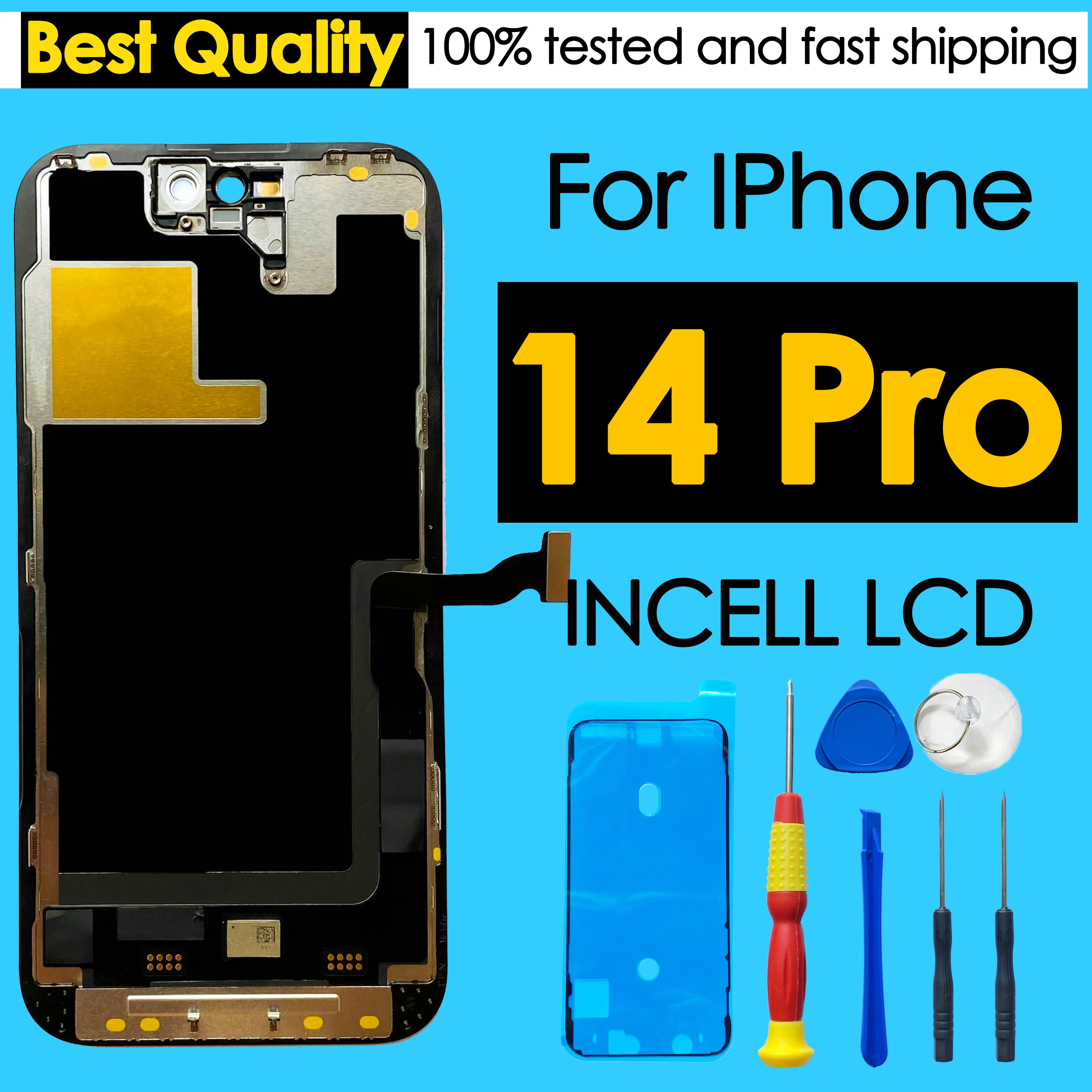 Incell de alta calidad para iPhone 14 pro pantalla LCD de repuesto montaje de digitalizador con pantalla táctil pieza de reparación para dispositivo - imagen 2