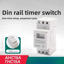 Relé Programable Semanal 220V – Control de Tiempo en Carril Guía