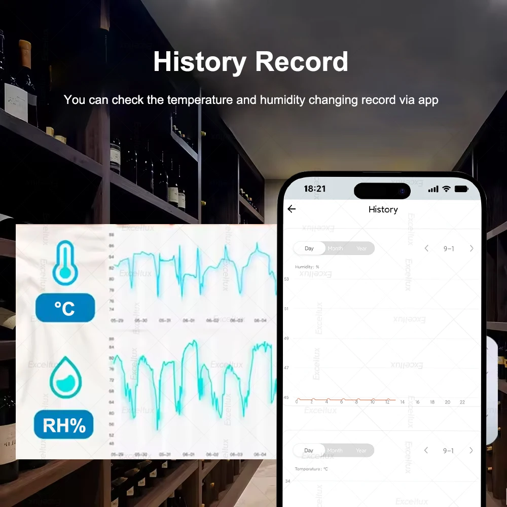 Tuya Smart Zigbee Sensor de temperatura y humedad higrómetro interior termómetro aplicación remota Monitor automatización de electrodomésticos, para Z2M - imagen 4