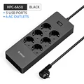 6AC 5USB Black EU