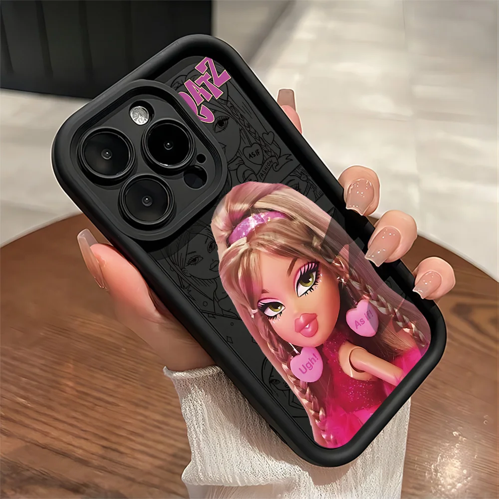 Muñecas de moda BratzS funda de teléfono caliente para IPhone 17 16e 16 15 14 13 12 11 Air Pro Max Mini XR XS X 7 8 6s Plus cubierta trasera suave de TPU - imagen 4