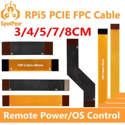 Cable Raspberry Pi 5 PCIe FPC diferencial para SSD M.2 NVMe