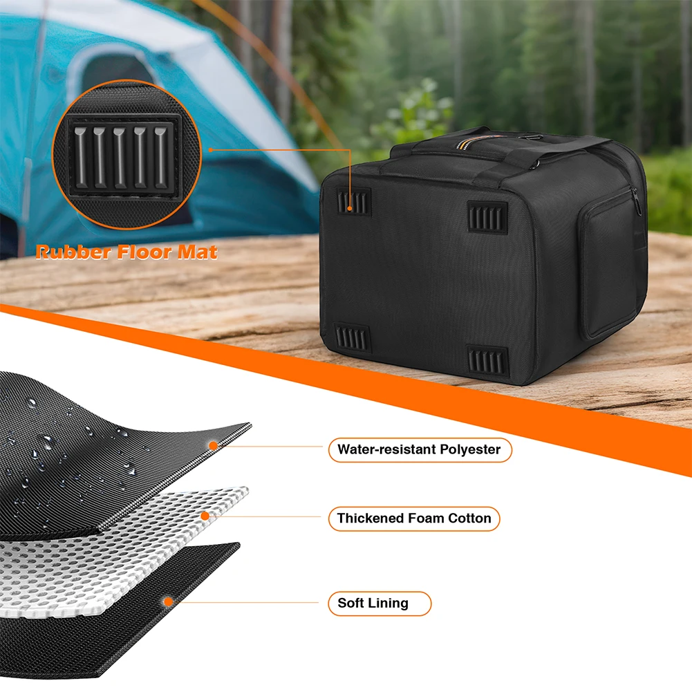 Bolsa de Estuche de transporte para Jackery Explorer 2000 V2 700 Plus/2000 V2, bolsa de transporte de viaje anticaída con correa para el hombro y asa - imagen 5