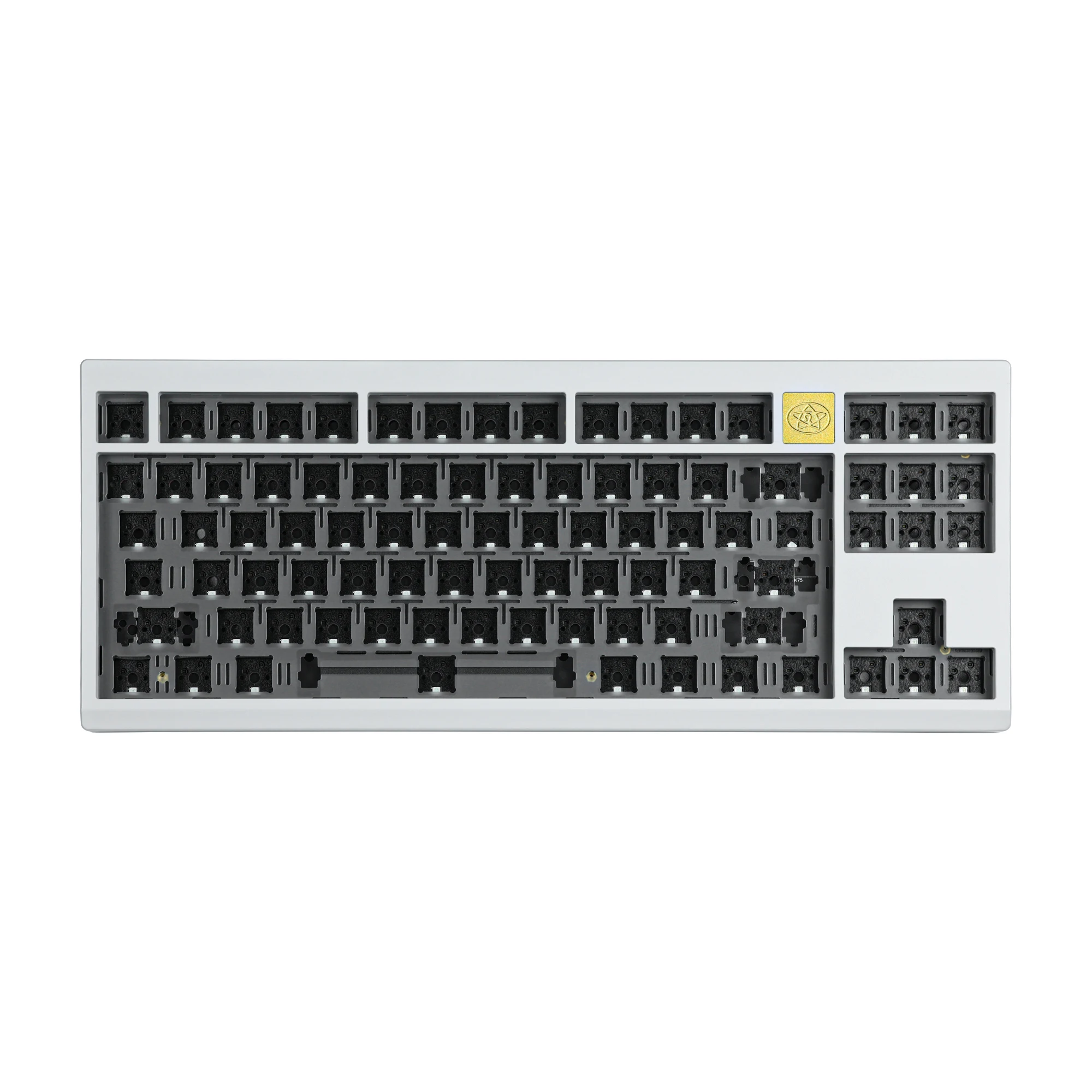 CHOSFOX-Kit de teclado mecánico LEO80 para videojuegos, tres modos de intercambio en caliente, con cable USB tipo C, inalámbrico, 2,4 GHz - imagen 4