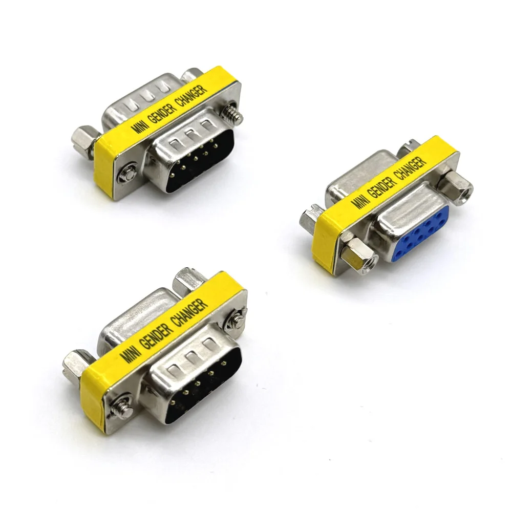 1 Uds 9Pin DB9 macho a hembra/macho a macho/hembra a hembra/Mini adaptador cambiador de género RS232 conector Serial Com DB9 ﻿ - imagen 4
