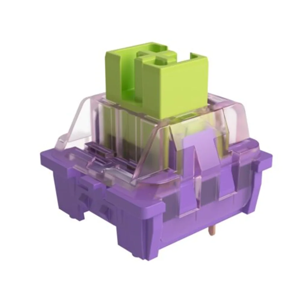 Akko CS-interruptor verde estrella de mar, 3 pines, 50gf, interruptores lineales personalizados DIY para juegos de teclado mecánico, interruptor MX, lubricación de fábrica