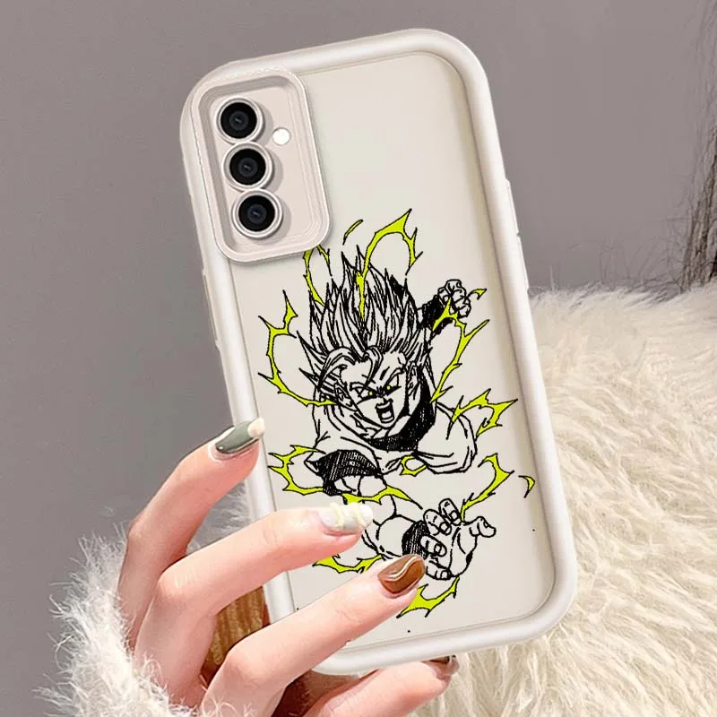 D-Dragon Ball Son Goku Fun Anime para Samsung A71 A56 A55 A54 A53 A51 A35 A32 A31 A16 A15 A06 cubierta de la caja del teléfono de la escalera del ojo - imagen 4