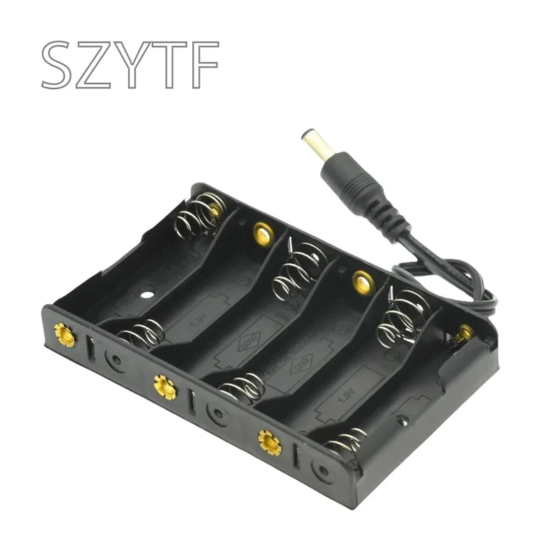 1 Unidad 1 2 3 4 5 6 vías caja de batería número 5 ranuras soporte de batería - imagen 5