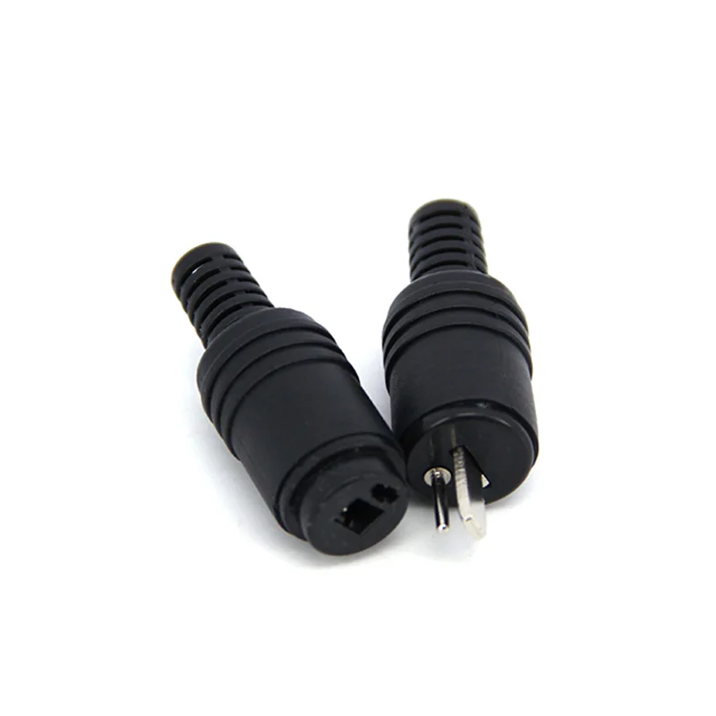 Mini altavoz con enchufe Din de 2 pines para conector de toma de corriente HiFi, enchufe de señal, terminales de tornillo, cable de Audio macho hembra q1