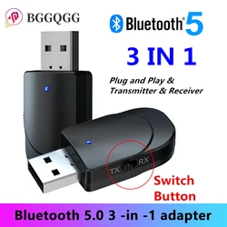 Transmisor receptor audio Bluetooth USB doble – Emparejamiento rápido