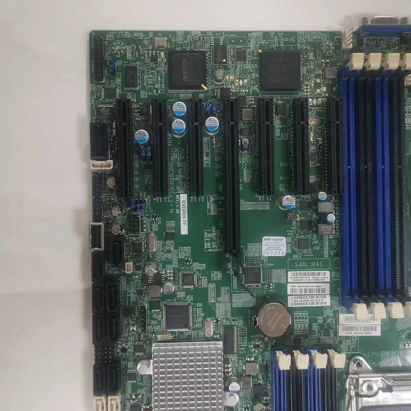 Placa base E-ATX de servidor bidireccional X9DRH-7F LGA 2011 Intel C602 DDR3 Xeon E5-2600 y E5-2600 v2 familia mensajero PCI-E 3,0 - imagen 3